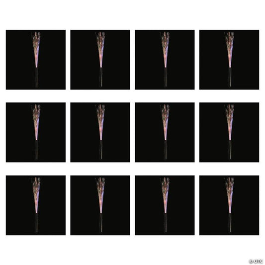 15" Bulk 48 Pc. Lighted Multi-Setting Fiber Optic Plastic Wands
