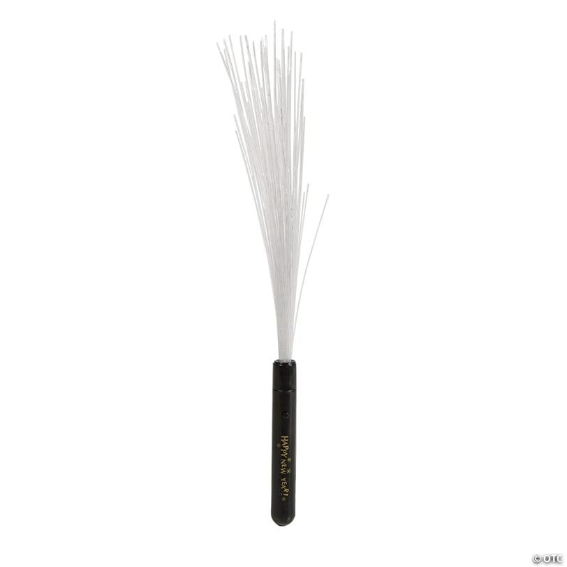 15" Happy New Year Rainbow Fiber Optic Light-Up Wands - 12 Pc.