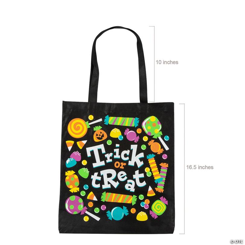 15" x 16 1/2" Large Trick-or-Treat Nonwoven Tote Bags - 12 Pc.