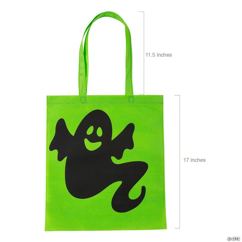 15" x 17" Bulk 48 Pc. Personalized Iconic Halloween Nonwoven Tote Bags