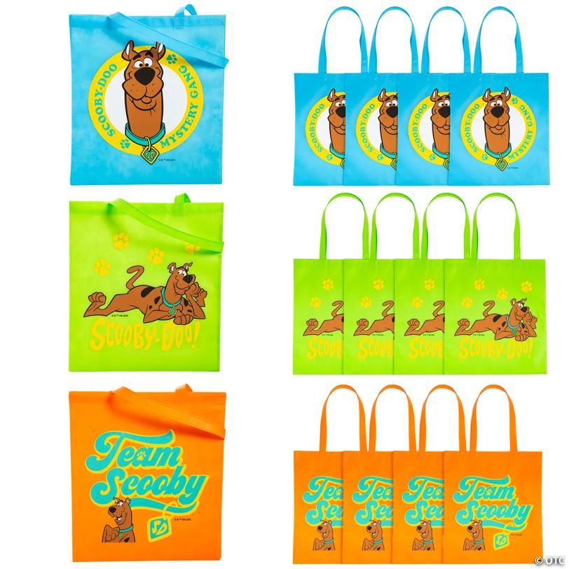 15" x 17" Large Blue, Green & Orange Scooby-Doo!™ Nonwoven Tote Bags - 12 Pc.