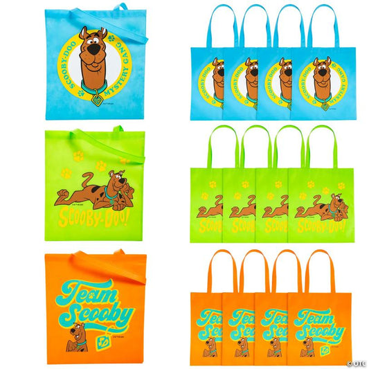 15" x 17" Large Blue, Green & Orange Scooby-Doo!™ Nonwoven Tote Bags - 12 Pc.