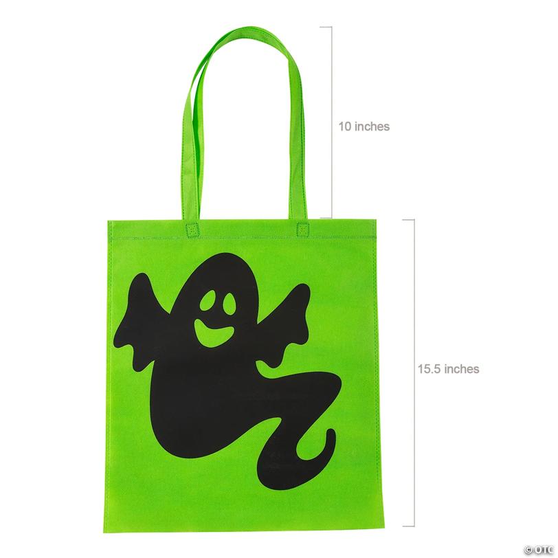 15" x 17" Large Nonwoven Iconic Halloween Tote Bags - 12 Pc.