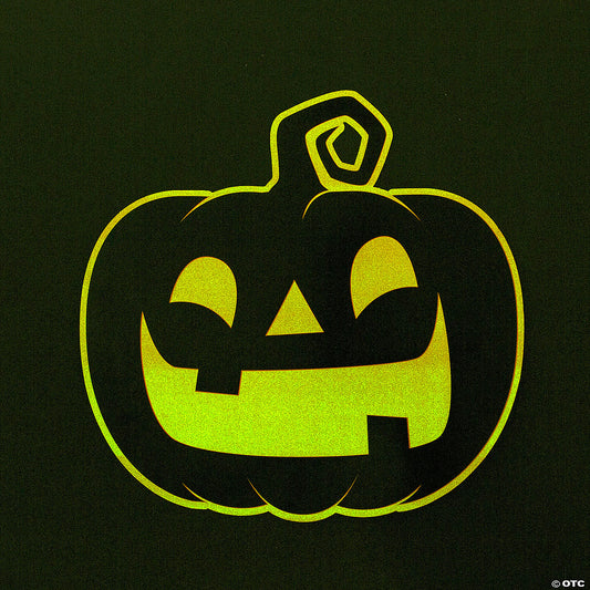 16 1/2" x 16" Glow-in-the-Dark Halloween Jack-O-Lantern Cutouts - 6 Pc.