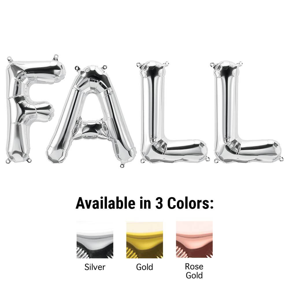 Foil Balloon FALL Letters Kit