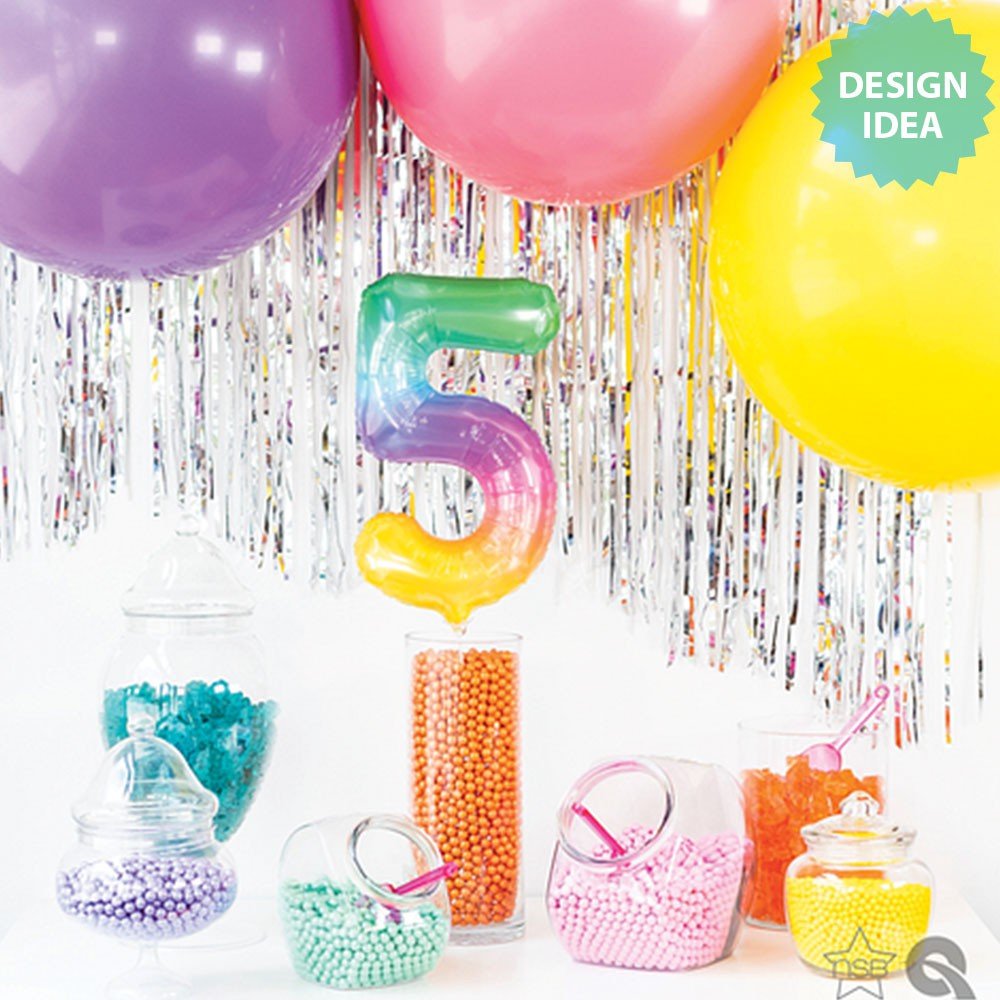 Foil Balloon Number 3 Jelli Ombre Air-Fill Only