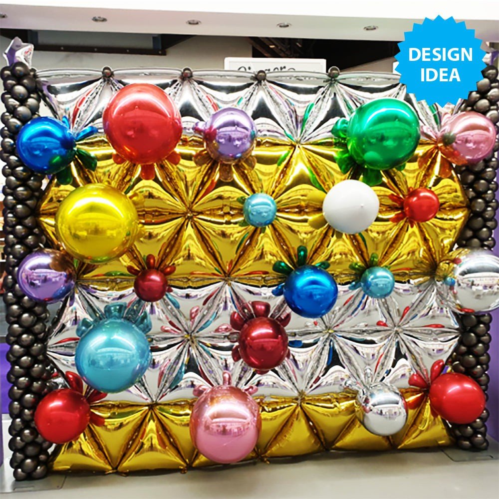 Foil Balloon Triangle Veneers Silver