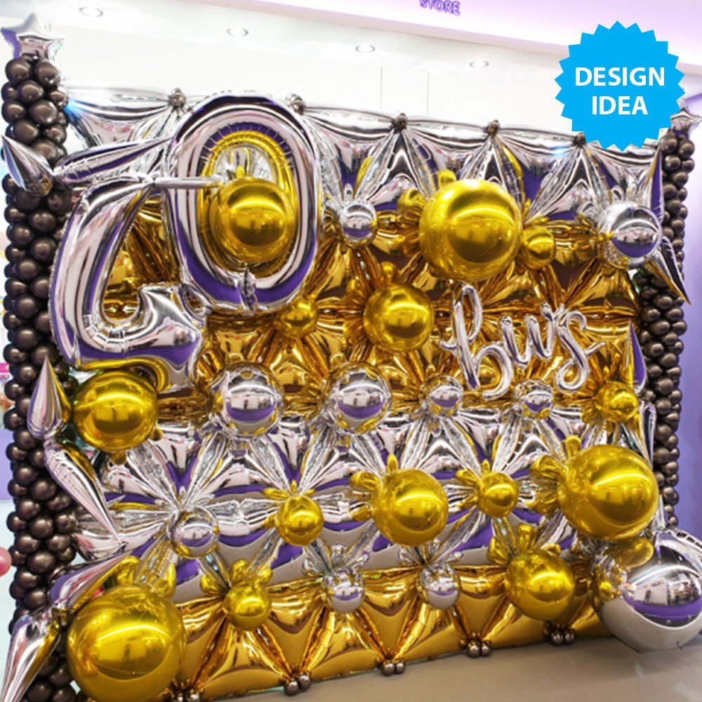 Foil Balloon Triangle Veneers Silver