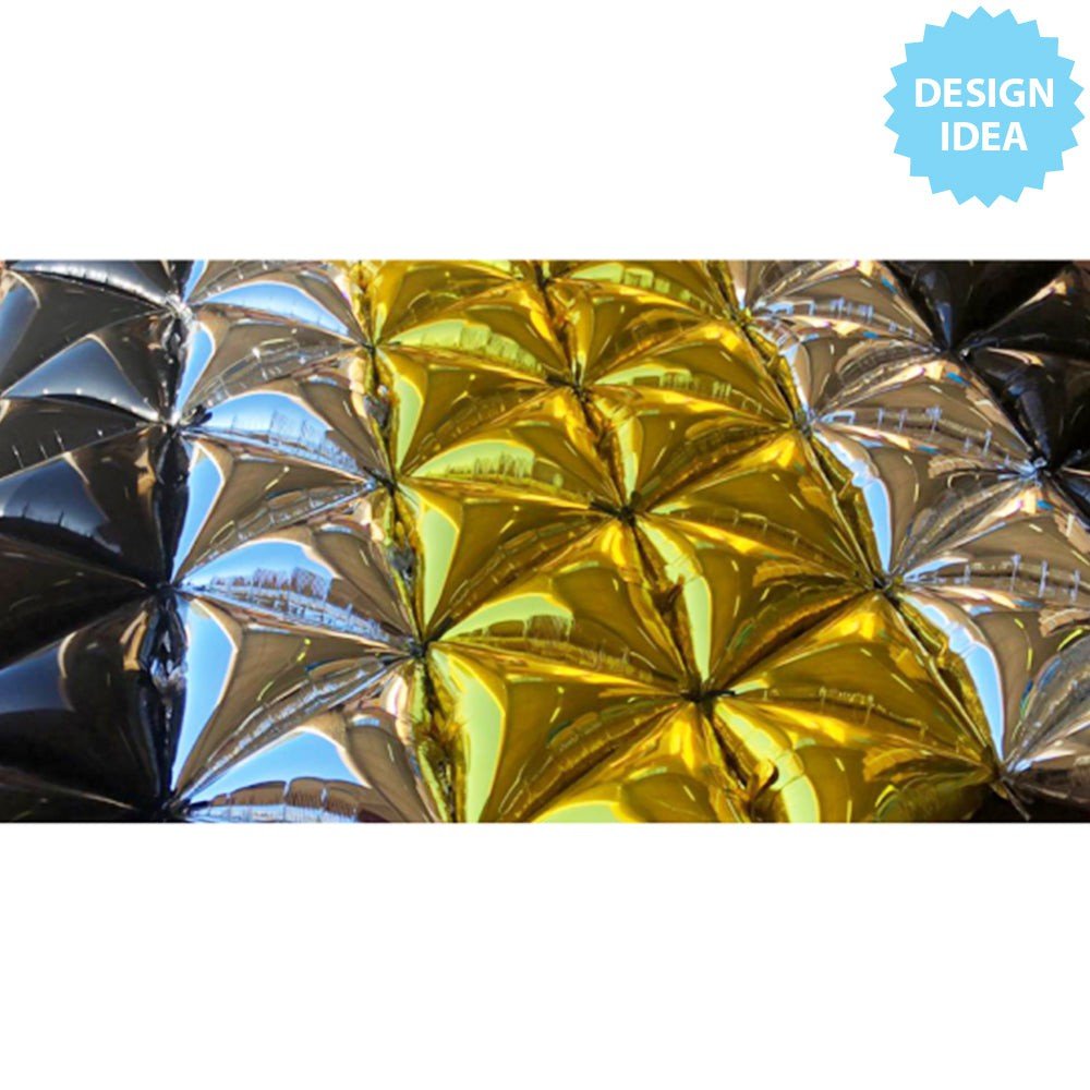 Foil Balloon Triangle Veneers Silver