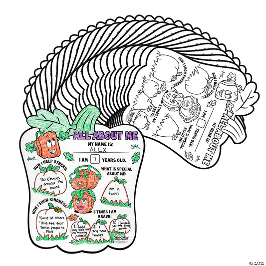 16" x 19" Spookley the Square Pumpkin™ All About Me Posters - 30 Pc.