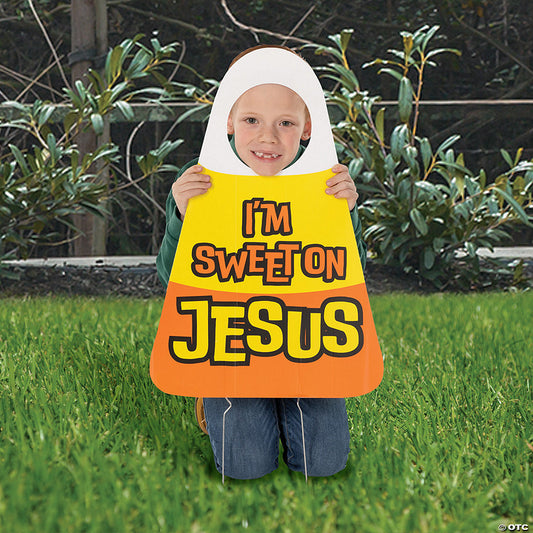 1 Piece(s): 16" x 24" Religious Candy Corn Stand-In Yard Sign | USA Decoration®