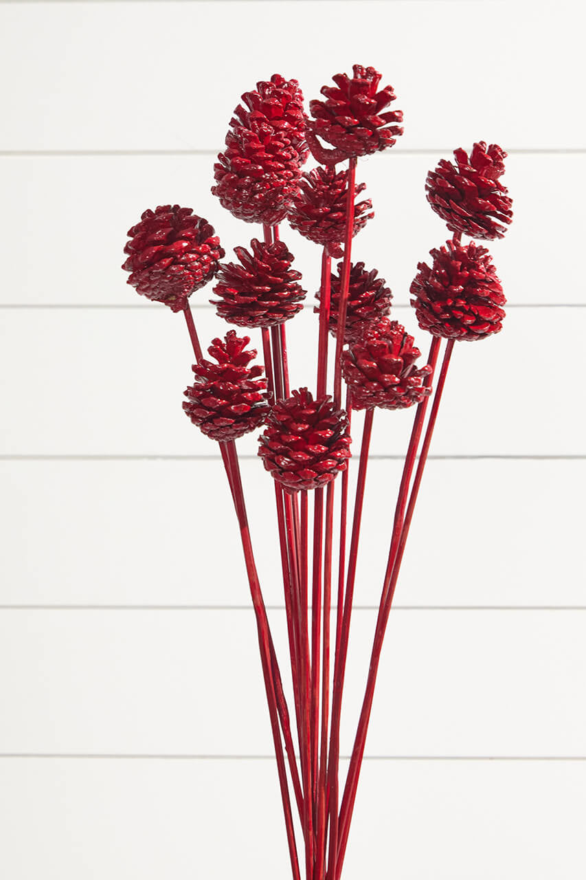 21” Euro Cone Pick in Red for Holiday Decor