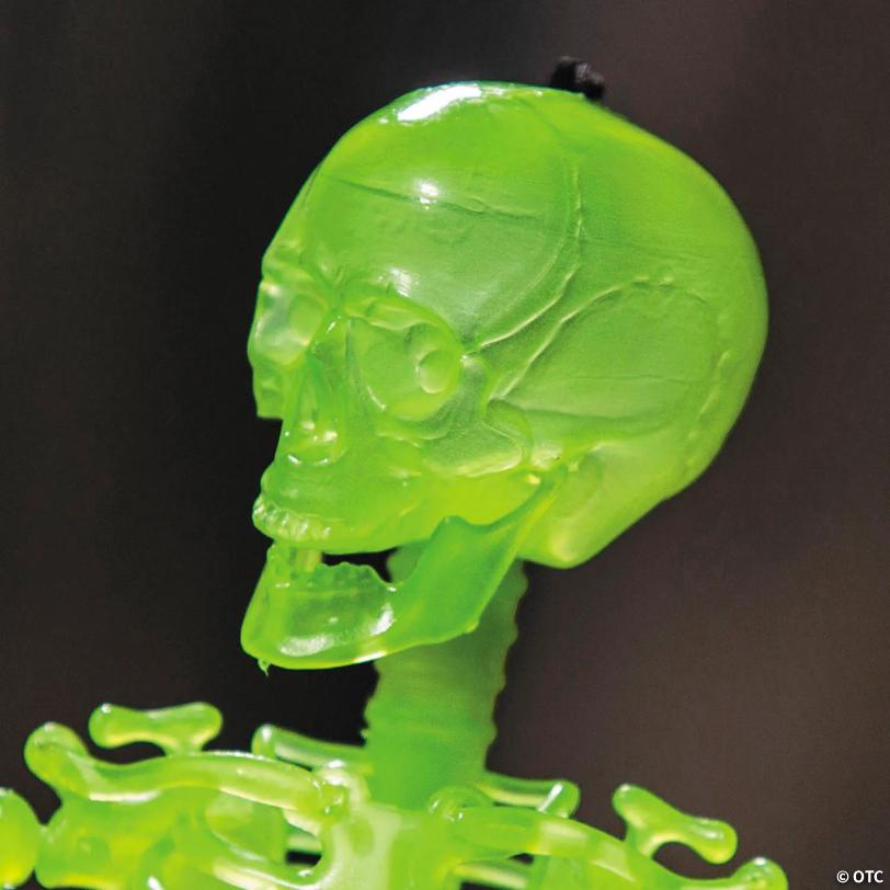 16" Hanging Posable Glow-in-the-Dark Skeletons Halloween Decoration - 3 Pc.