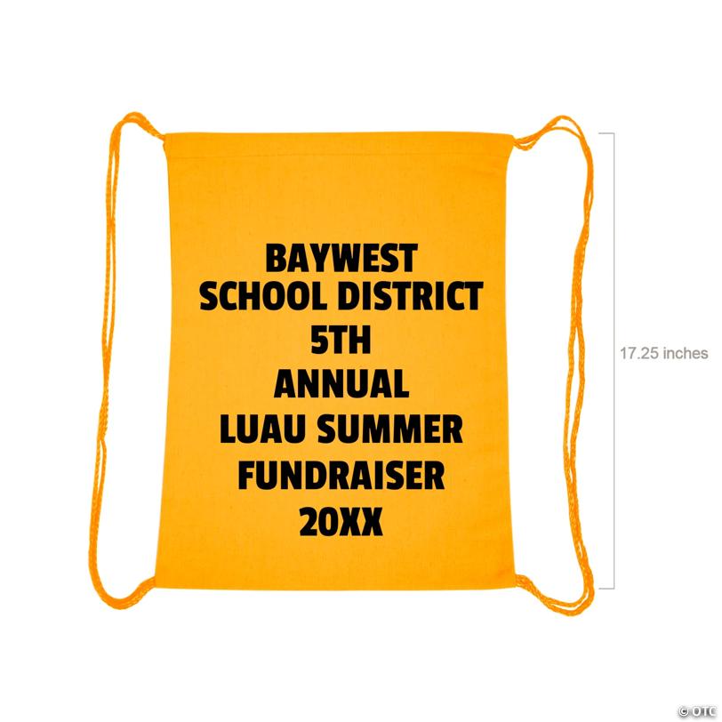 16" x 17 1/2" Bulk 72 Pc. Large Neon Colors Canvas Drawstring Bags