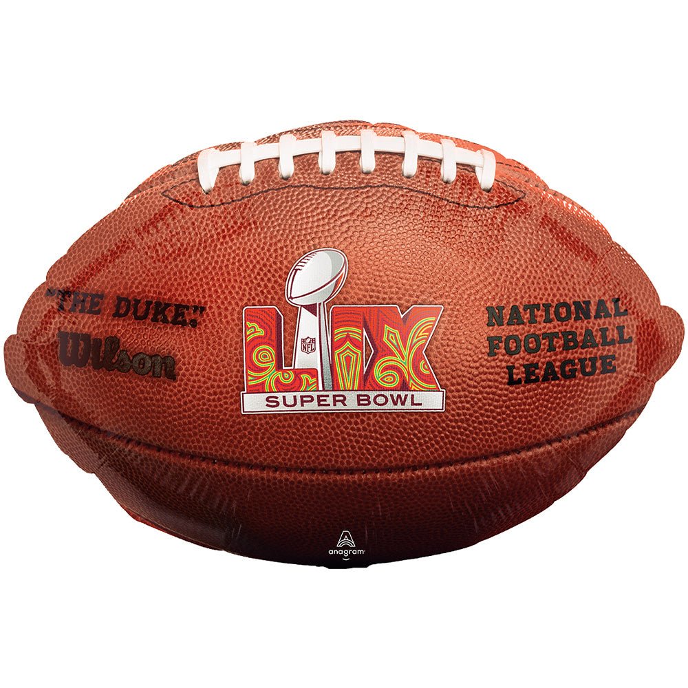 Football Foil Balloon 17 Inch Super Bowl 59