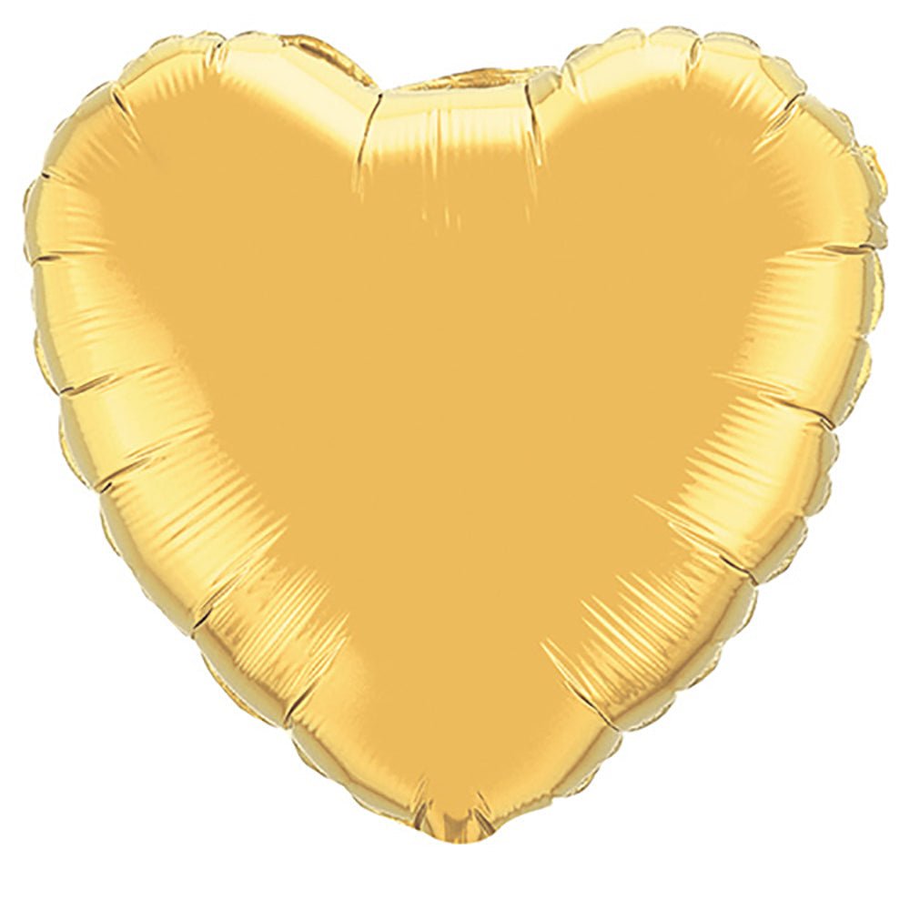 Heart Foil Balloon Metallic Gold