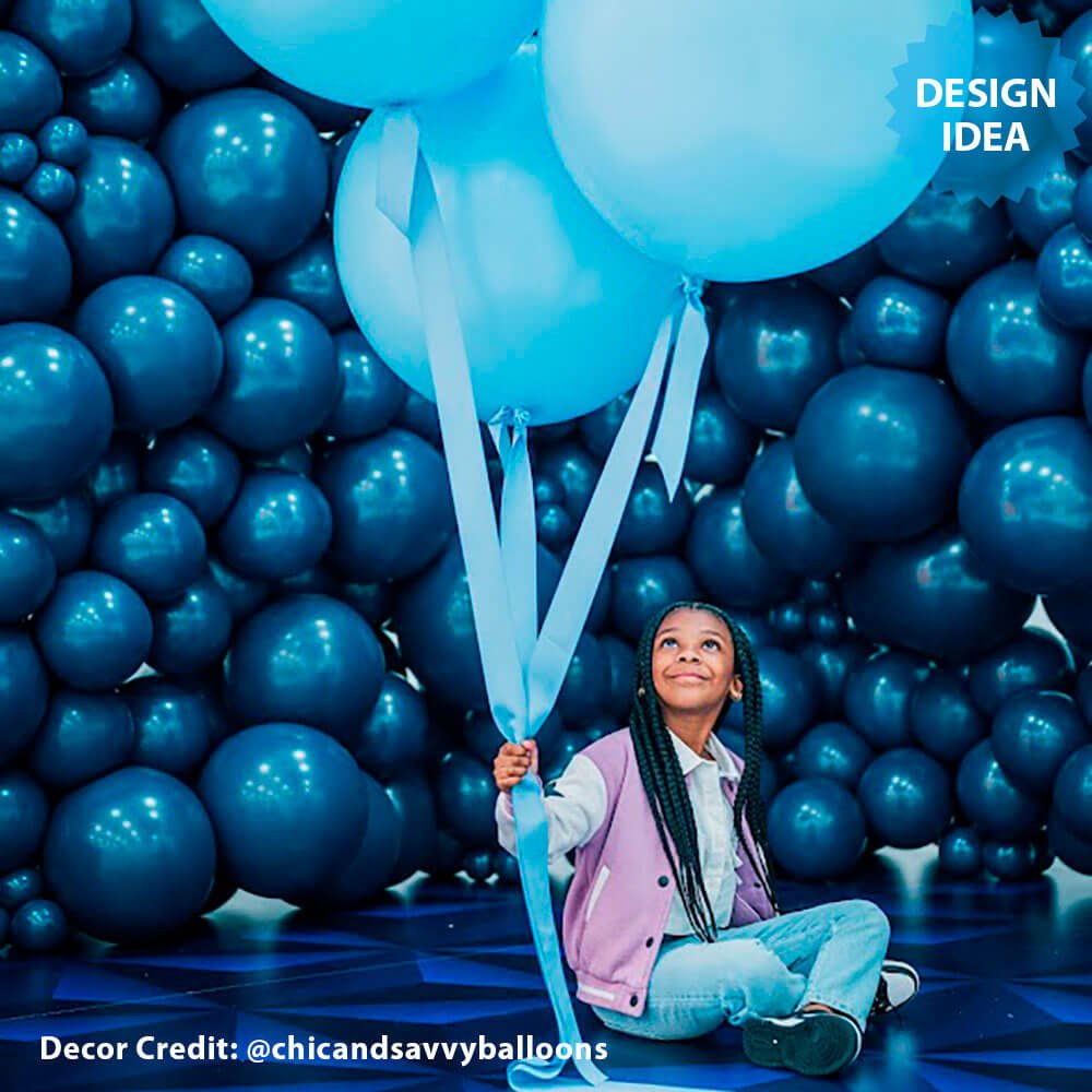 Latex Balloons 17 Inch Naval Blue