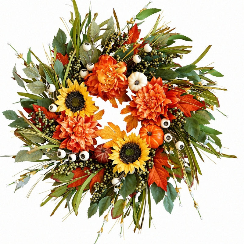 17.7" fall wreath