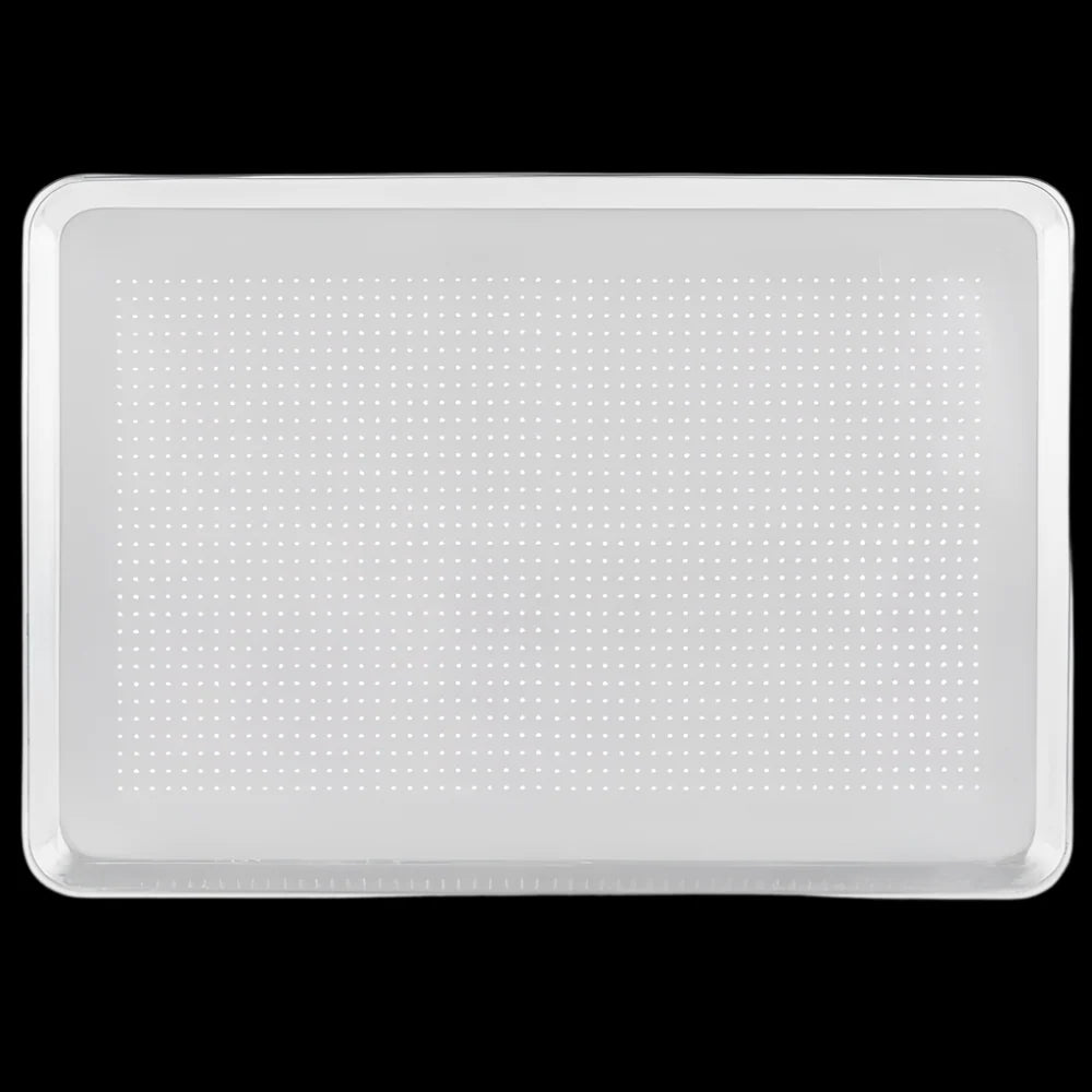Perforated Sheet Pans, 19 Gauge Wire in Rim Aluminum Bun Pan / Sheet Cake Pans, Full and Half Sizes