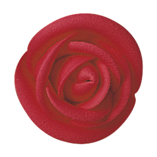 Sugar Icing Rose, Red 3/4"