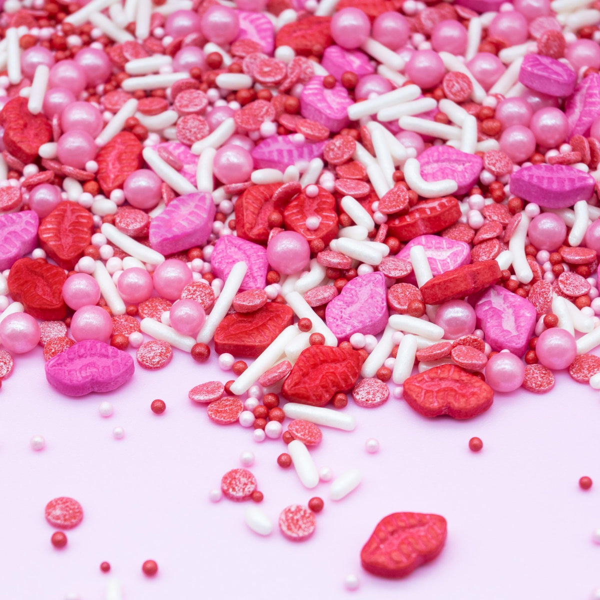 Oasis Supply Valentine's Day Sprinkles, Kiss Me On The Lips Mix - 3 oz
