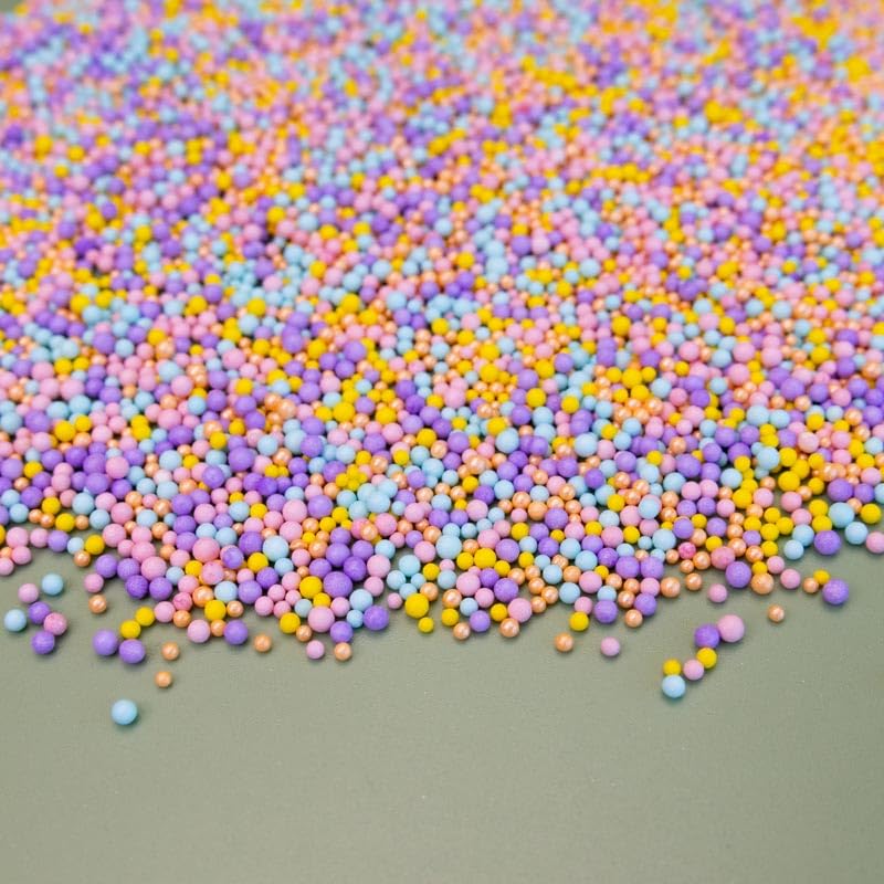 Oasis Supply Easter & Spring Sprinkle Mix Collection - Pastel Peeps Nonpareils Mix - 3 oz