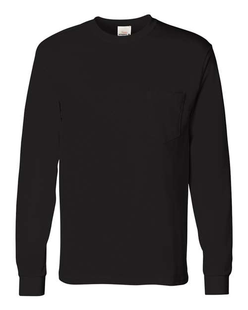Authentic Long Sleeve Pocket T-Shirt | USA Decoration