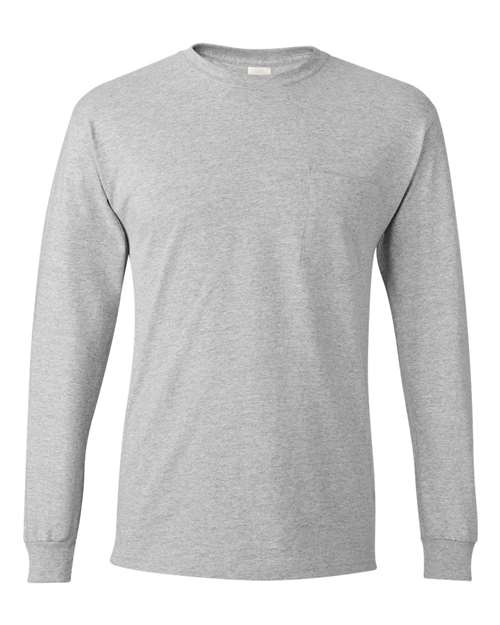 Authentic Long Sleeve Pocket T-Shirt | USA Decoration