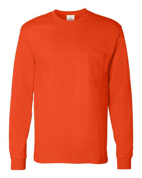 Authentic Long Sleeve Pocket T-Shirt | USA Decoration