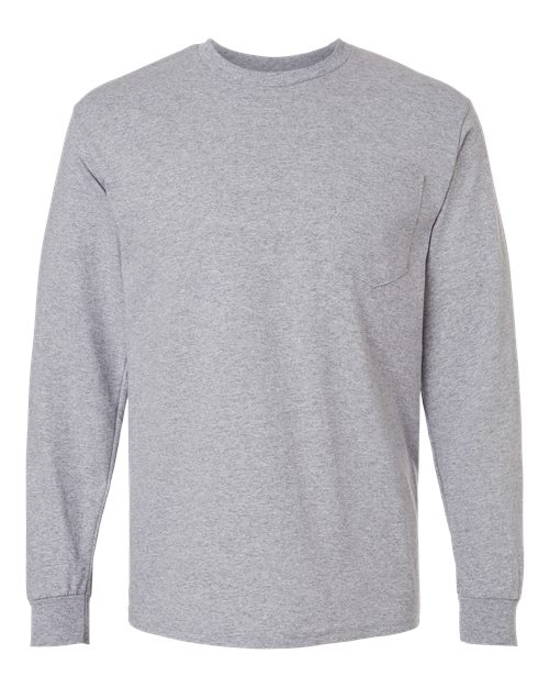 Ultra Cotton® Long Sleeve Pocket T-Shirt | USA Decoration