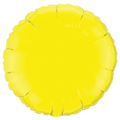 Yellow Foil Balloon 18 Inch Round