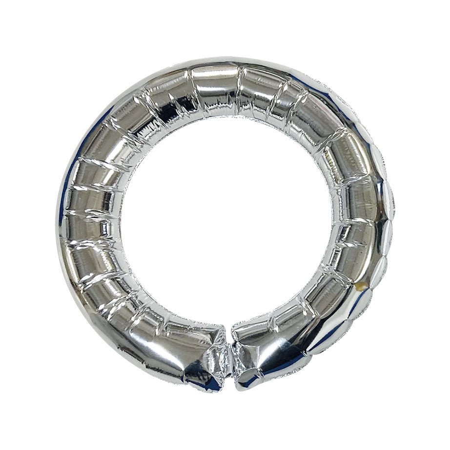 18 Inch Deco Ring Silver Foil Balloon