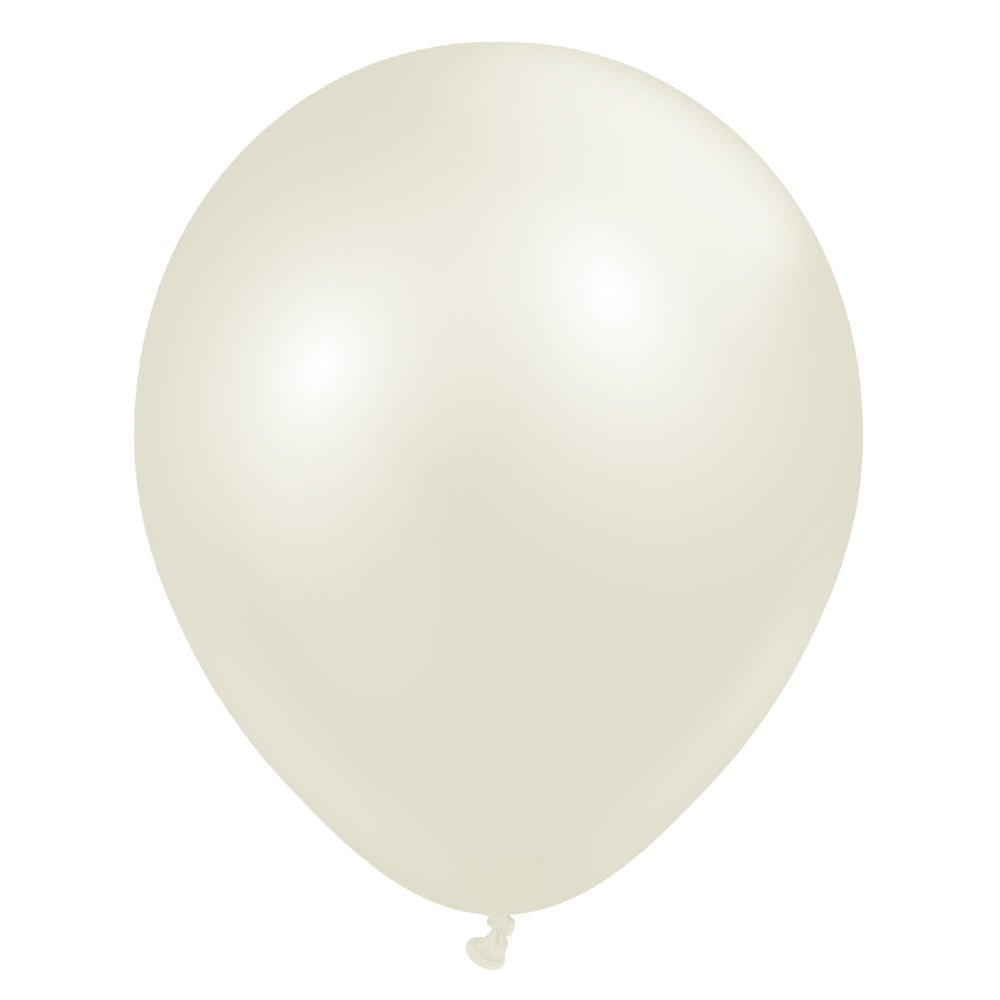 Latex Balloons 18 Inch Kalisan Aura Ivory White