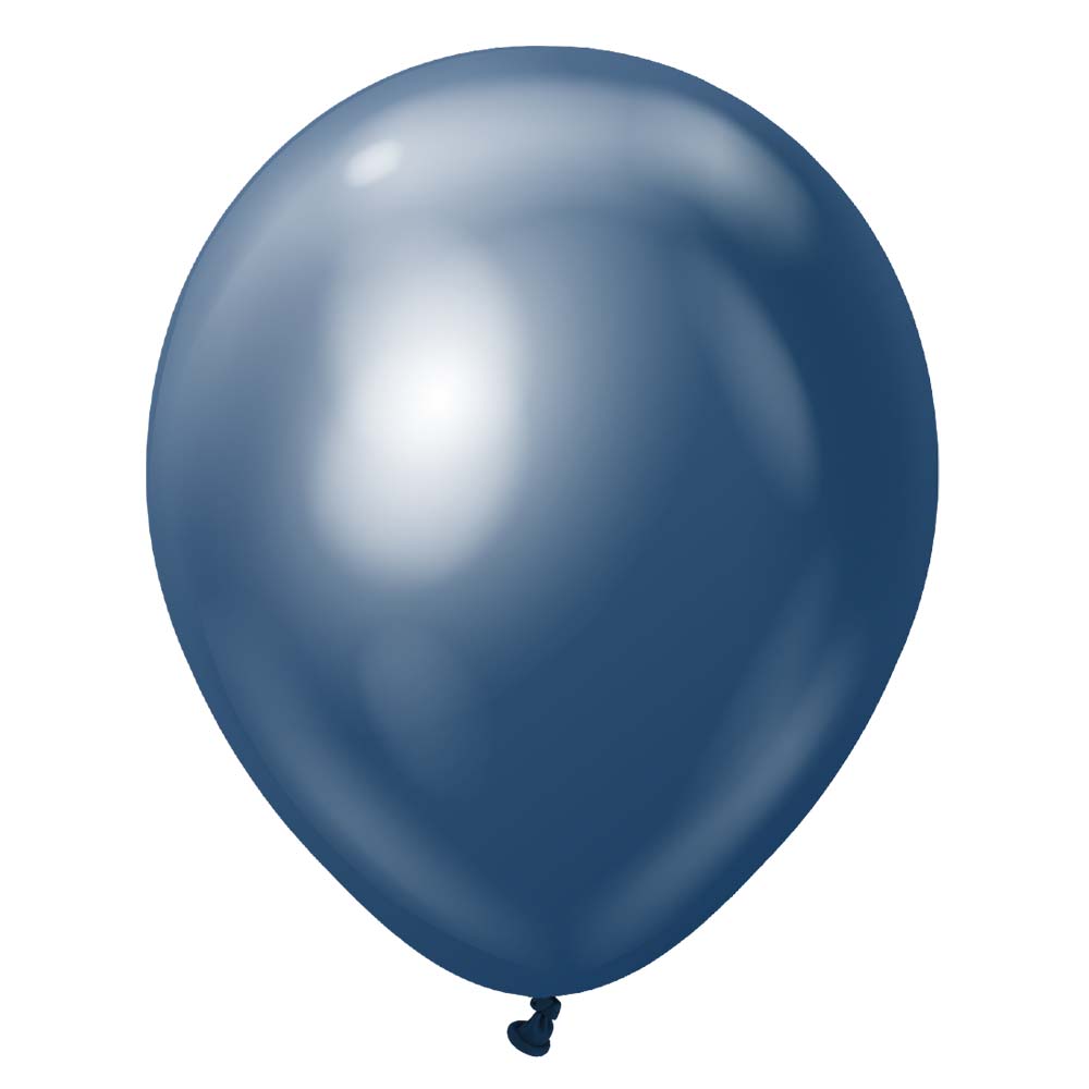 Latex Balloons 18 Inch Kalisan Mirror Navy