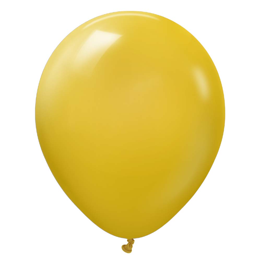 Latex Balloons 18 Inch Kalisan Retro Mustard