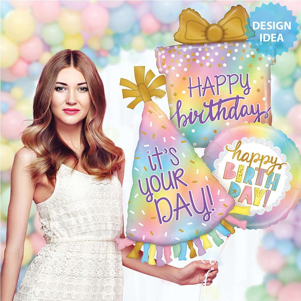 Foil Balloon Girls Opal Birthday 18 Inch