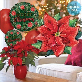 Christmas Foil Balloon 18 Inch Watercolor