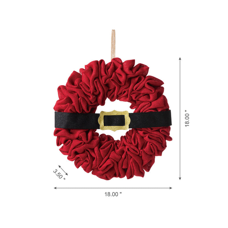 20" Artificial Christmas Wreath as a festive door display