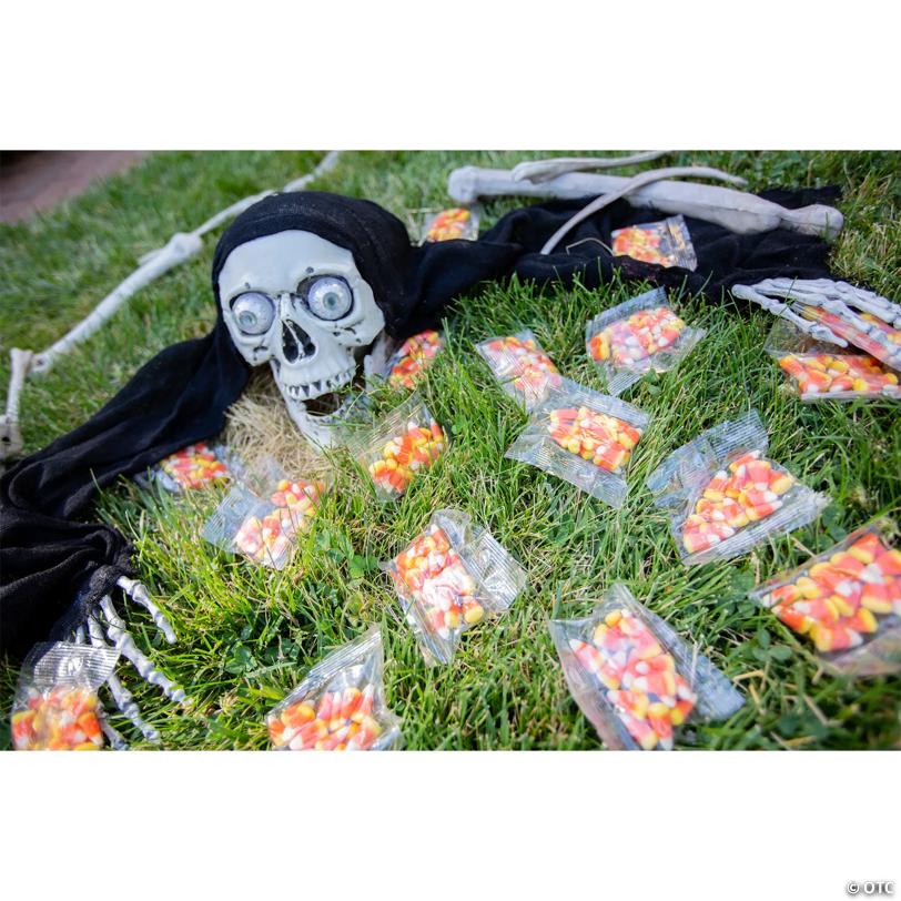 18" LED Spooky Skeleton Groundbreaker Plastic Halloween Decoration