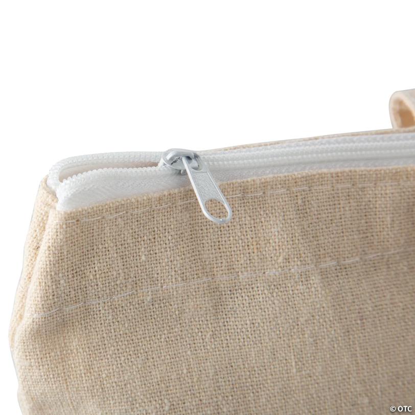 18" x 20" Large Plain Canvas Zipper Tote Bag