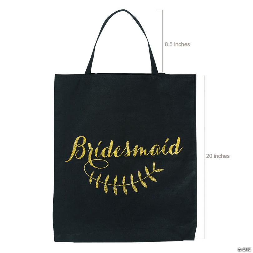 18" x 20" Large Poly-Cotton Bridesmaid Tote Bag - 1 Pc.