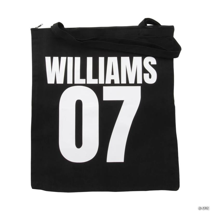 18" x 22" Personalized Large Black Jersey Number & Name Tote Bag