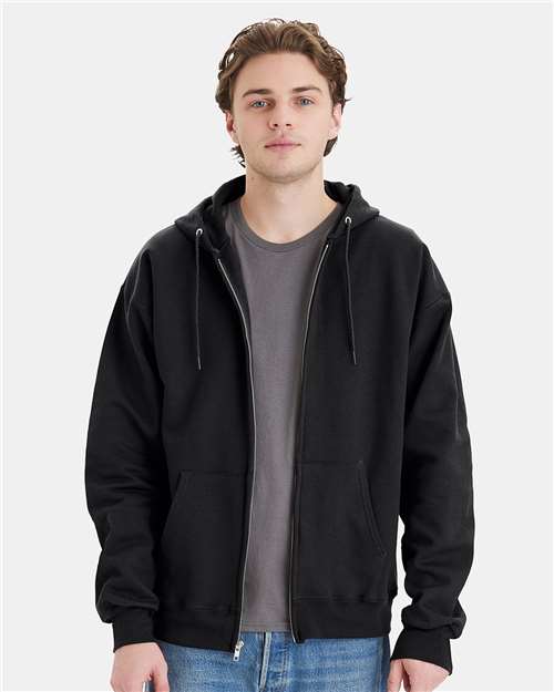 Ultimate Cotton® Full-Zip Hooded Sweatshirt | USA Decoration