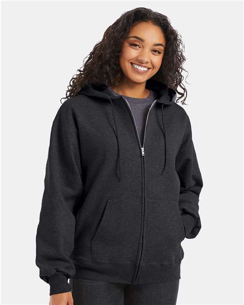 Ultimate Cotton® Full-Zip Hooded Sweatshirt | USA Decoration