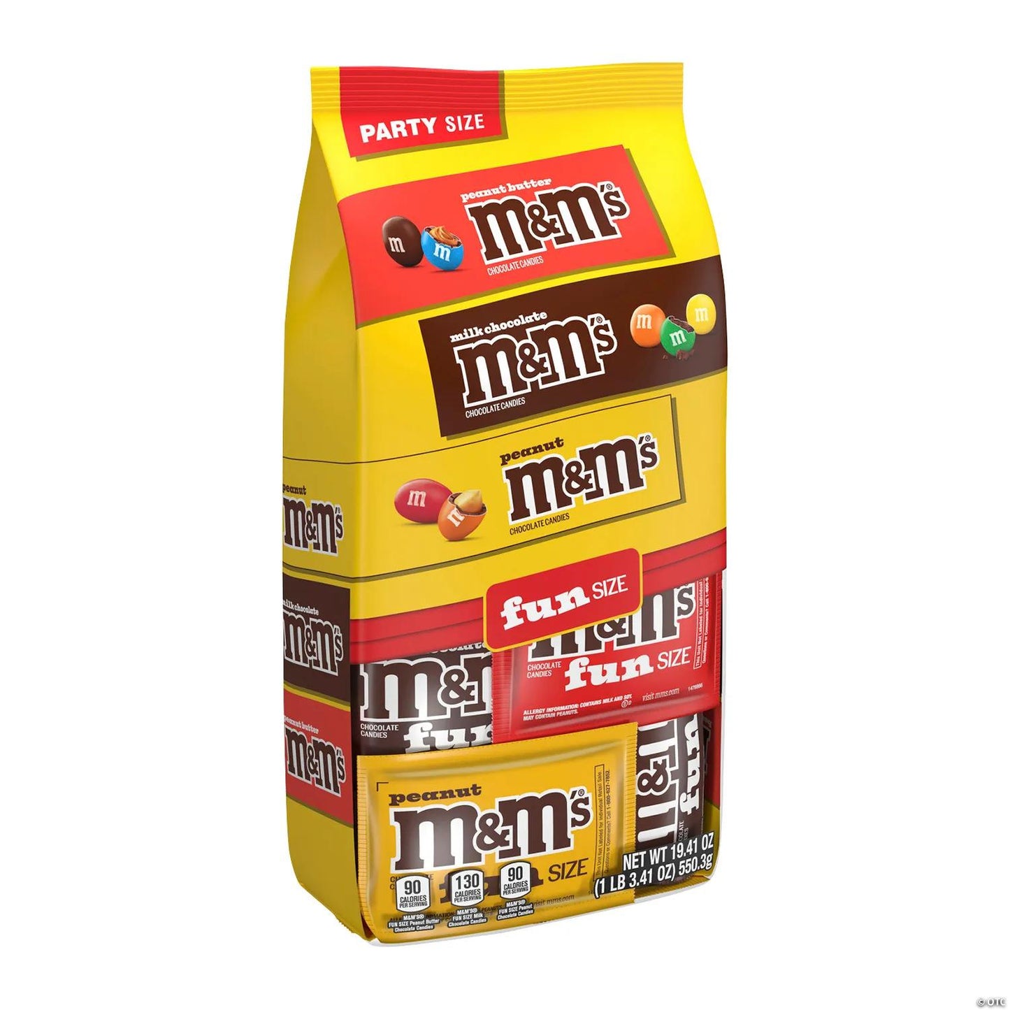 19.41 oz. M&M's & Milk Chocolate Fun Size Mixed Variety Pack - 35 Pc.