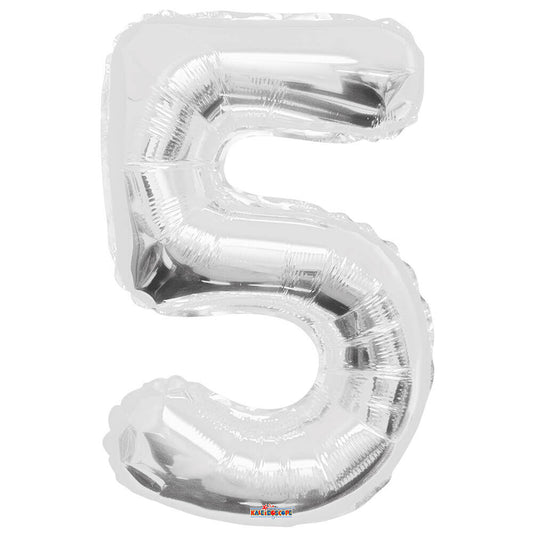 34 inch NUMBER 5 - KALEIDOSCOPE - SILVER | USA Decoration®
