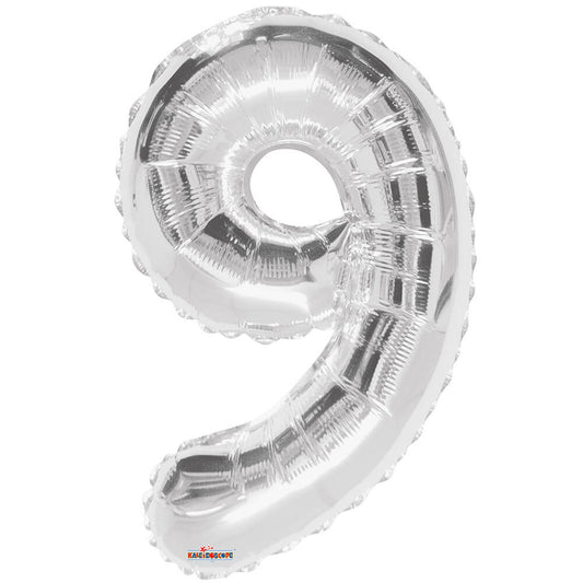 34 inch NUMBER 9 - KALEIDOSCOPE - SILVER | USA Decoration®