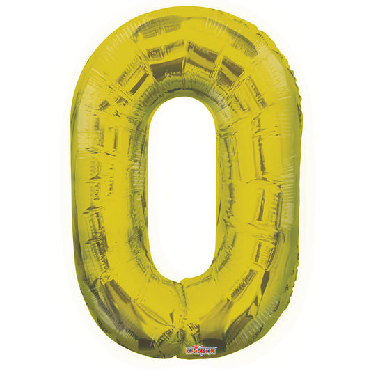 34 inch NUMBER 0 - KALEIDOSCOPE - GOLD | USA Decoration®