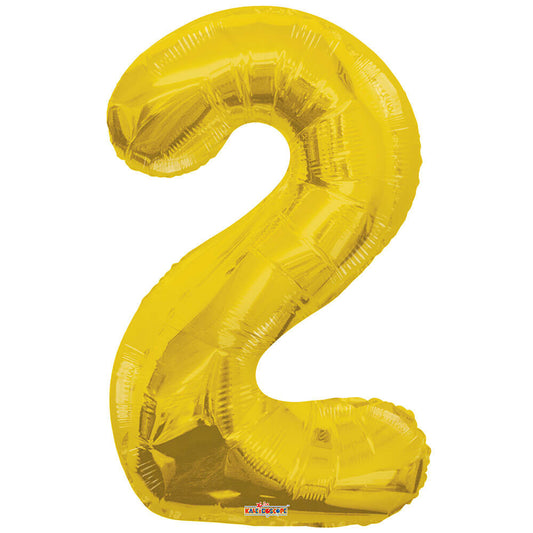 34 inch NUMBER 2 - KALEIDOSCOPE - GOLD | USA Decoration®