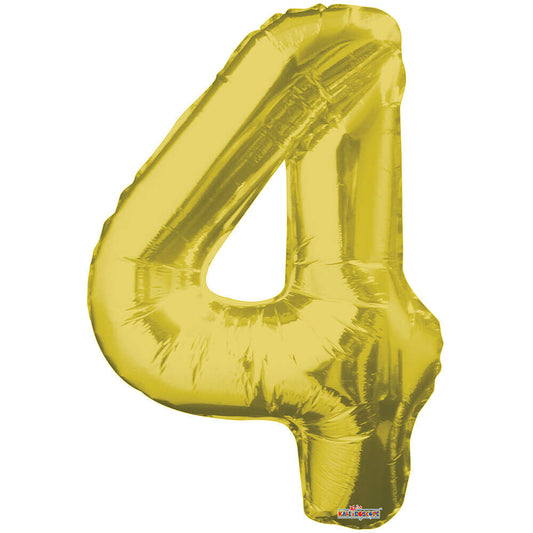 34 inch NUMBER 4 - KALEIDOSCOPE - GOLD | USA Decoration®